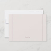 Blume Borders RSVP Karte (Rückseite)