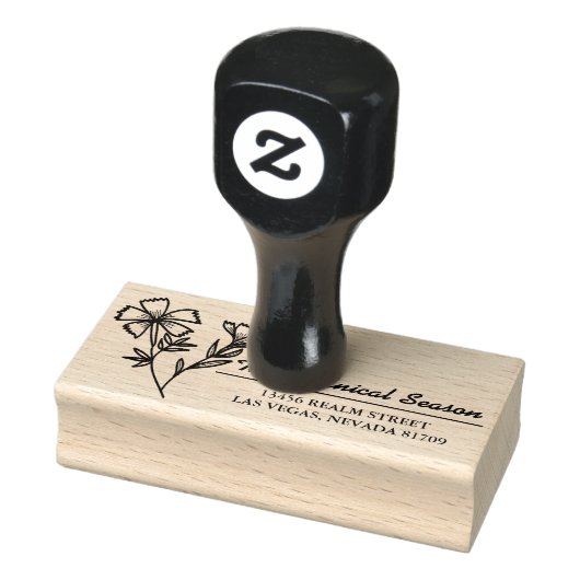 Blume Botanica Gummistempel (Stempel)