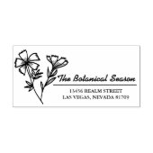 Blume Botanica Gummistempel (Prägung)