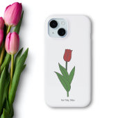 Blume Botanical Red Tulip Pastel Case-Mate iPhone Hülle