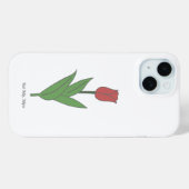 Blume Botanical Red Tulip Pastel Case-Mate iPhone Hülle (Rückseite (Horizontal))