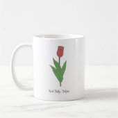 Blume Botanical Red Tulip Pastel Kaffeetasse (Links)
