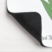Blume Botanical Red Tulip Pastel Mousepad (Ecke)