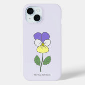 Blume Botanical Wild Pansy Pastel Case-Mate iPhone Hülle (Rückseite)