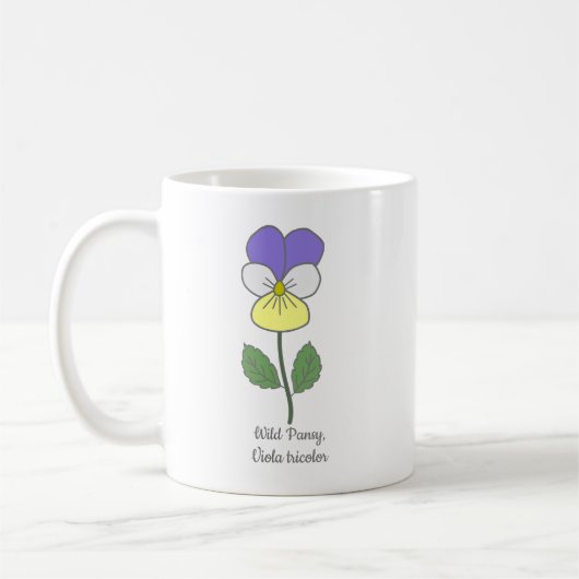 Blume Botanical Wild Pansy Pastel Kaffeetasse (Links)