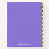 Blume Botanical Wild Pansy Pastel Notizblock (Rückseite)