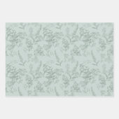 Blume Botanicale Geschenkpapier Set (Vorderseite)