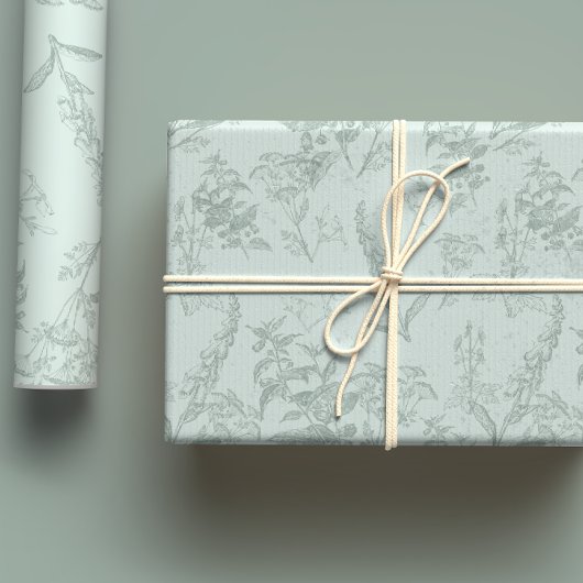 Blume Botanicale Geschenkpapier Set