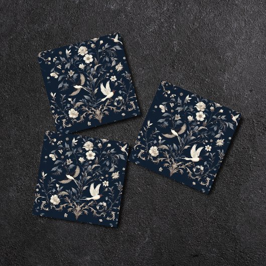 Blume botanisch blau fliese