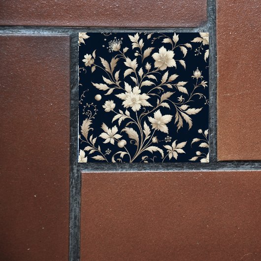 Blume botanisch blau fliese