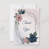 Blume botanisch dankeskarte (Vorderseite)