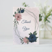 Blume botanisch dankeskarte (Stehend Vorderseite)