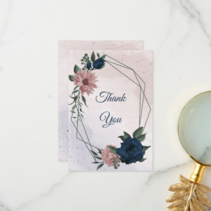 Blume botanisch dankeskarte