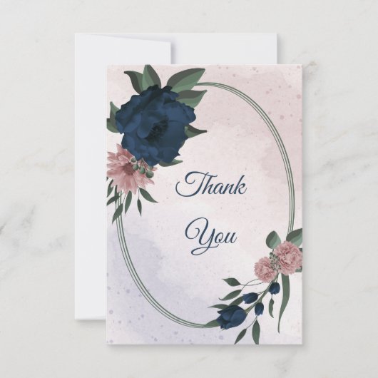 Blume botanisch dankeskarte (Vorderseite)