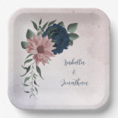 Blume botanisch pappteller (Vorderseite)