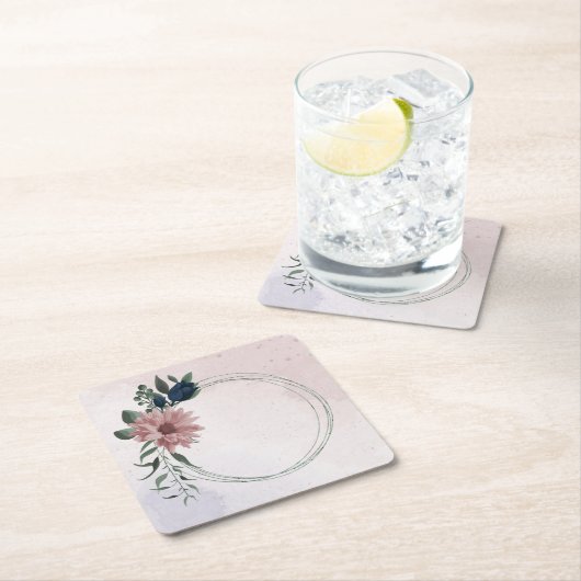 Blume botanisch rechteckiger pappuntersetzer (Vor Ort)