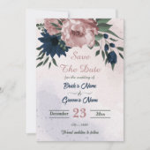 Blume botanisch save the date (Vorderseite)