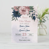 Blume botanisch save the date (Stehend Vorderseite)