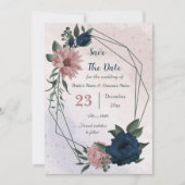 Blume botanisch save the date (Vorderseite)