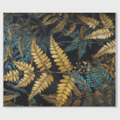 Blume botanische Muster Farne #nature Geschenkpapier (Flach)