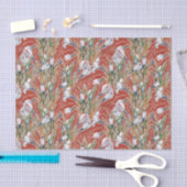 Blume Botanischer Blumenbraun Seidenpapier (Handwerk)