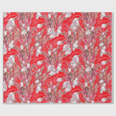 Blume Botanischer Blumenstrauß Geschenkpapier (Flach)