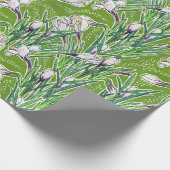 Blume Botanischer Blumenstrauß Grün Geschenkpapier (Ecke)