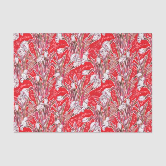 Blume Botanischer Blumenstrauß Seidenpapier (Vorderseite)