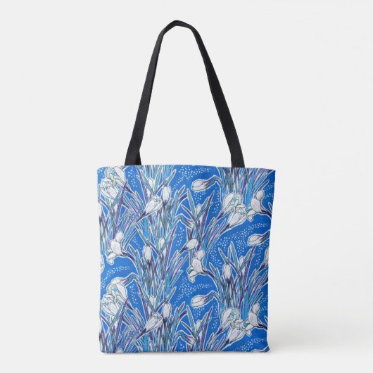 Blume Botanischer Blumenstrauß Tasche (Rückseite)