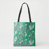 Blume Botanischer Blumenstrauß Tasche (Vorderseite)