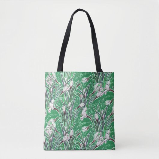Blume Botanischer Blumenstrauß Tasche (Vorderseite)