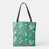 Blume Botanischer Blumenstrauß Tasche (Rückseite)