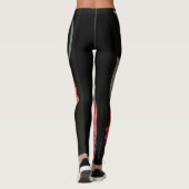 Blume Botanischer Garten Naturkunst Leggings (Rückseite)