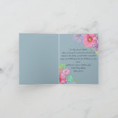 Blume Botanischer Muttertag Karte (Innenseite)