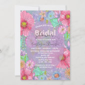 Blume Botanisches Brautparty Einladung (Vorderseite)
