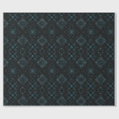 Blume Botanisches Grün Weihnachten Geschenkpapier (Flach)