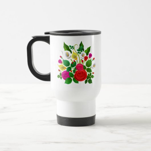 Blume Bouquet-47149 Reisebecher (Links)