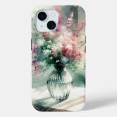 Blume Bouquet Alkohol Tinte Case-Mate iPhone Hülle (Rückseite)