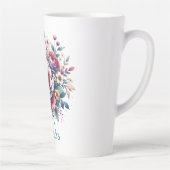 Blume Bouquet Aquarell personalisiert Milchtasse (Rechts)