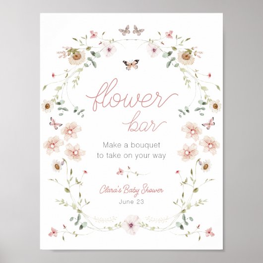 Blume Bouquet Bar Poster (Vorne)
