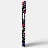 Blume Bouquet Black Monogram Case-Mate iPhone Hülle (Rückseite / Rechts)