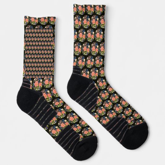 Blume Bouquet Black Socks Socken (Rechts)