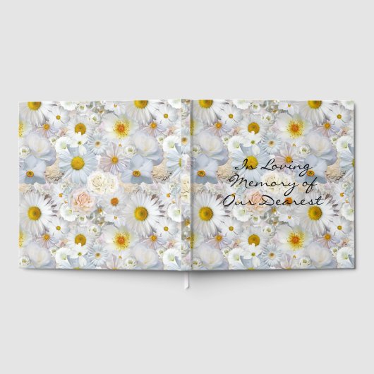 Blume Bouquet Blumenbeerdigung Gästebuch (Voll)