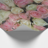 Blume Bouquet Blumenmuster Geschenkpapier (Ecke)