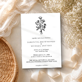 Blume Bouquet Botanicals Einladung