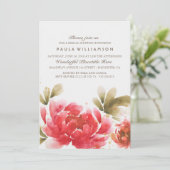 Blume Bouquet Brautparty Einladung (Stehend Vorderseite)