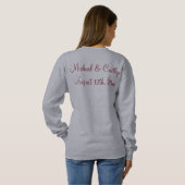 Blume Bouquet Bride Bridesmaid Wedding Sweatshirt (Schwarz voll)