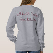 Blume Bouquet Bride Bridesmaid Wedding Sweatshirt (Rückseite)
