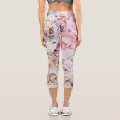 Blume Bouquet Capri Leggings (Rückseite)