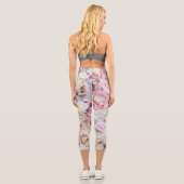Blume Bouquet Capri Leggings (Rückseite)